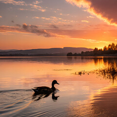 swan on the lake