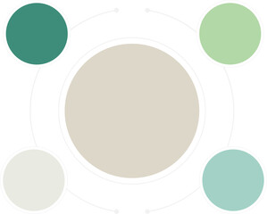 Central Hub and Spokes Infographic Diagram