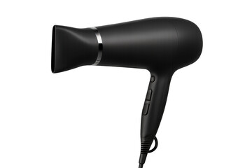Black hair dryer styling tool beauty treatment transparent background