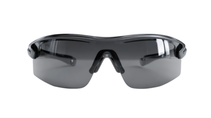 Clear protective safety glasses isolated on transparent background