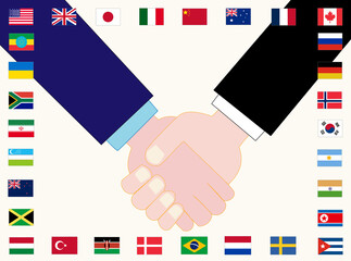 世界平和を願うイラスト素材です。