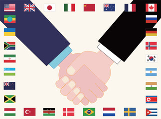 世界平和を願うイラスト素材です。