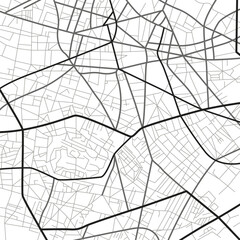 Black And White City Map