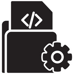 Obraz premium Folder Glyph Icon