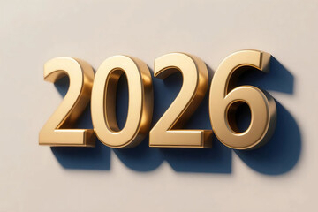 Luxury glowing New Year 2026 background with abstract golden light and festive energy, elegant celebration design in modern vibrant style