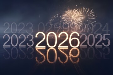 Celebrate the bright future of 2026 with dazzling fireworks and optimistic anticipation for a year filled with success, innovation, and joyous milestones