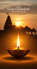 Happy Narak Chaturdashi: A Divine Dawn of Light and Spirituality.