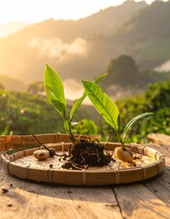 Beautiful tabletop ornamental plants adding freshness, natural beauty, and elegance to indoor spaces and offices.