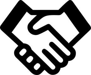 Fototapeta premium handshake icon