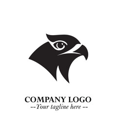 Elegant Bird Logo Symbol in Black on White Background with Minimalist and Modern Design