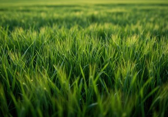Obraz premium A natural green field texture, slightly out of focus, providing a perfect environmental backdrop for compositions and spring themes ,spring ,bright ,outdoor