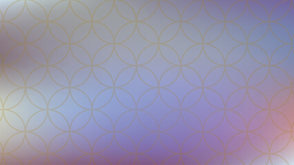 Soft Gradient with Overlapping Circles Pattern abstract
