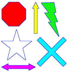 set of colorful arrows