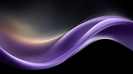 Elegant Purple Wave: Abstract Flow with Subtle Light and Shadow Play