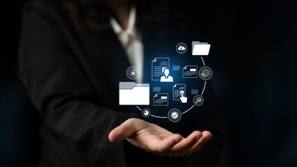 Document management system for secure file storage, organized access, and efficient digital...