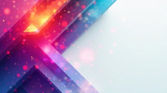 Vibrant Abstract Background with Diagonal Lines and Glowing Particles for Modern Designs
