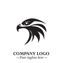 Elegant Bird Logo Symbol in Black on White Background with Minimalist and Modern Design