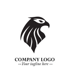 Elegant Bird Logo Symbol in Black on White Background with Minimalist and Modern Design