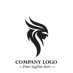 Elegant Bird Logo Symbol in Black on White Background with Minimalist and Modern Design