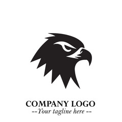 Elegant Bird Logo Symbol in Black on White Background with Minimalist and Modern Design