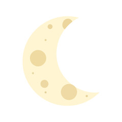 Abstract crescent moon geometric abstract shapes celestial body outer space cosmos astronomical vector