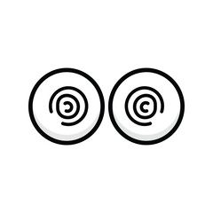 Abstract spiral vortex swirls simple geometric icons vector art clean design vector