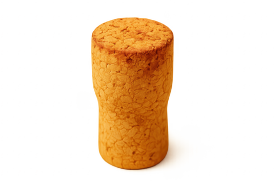 Champagne cork stopper isolated with transparent background