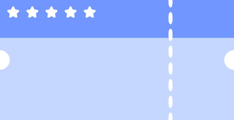 별 펀칭 티켓 쿠폰