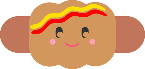 소시지 빵 캐릭터