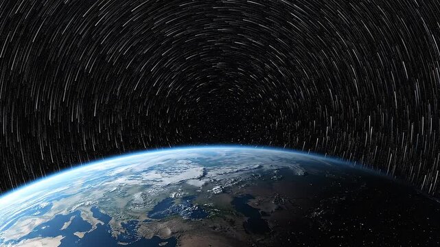 Earth and Stars - A Cosmic Journey Through the Night Sky and Our Beautiful Planet