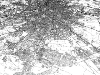 Fototapeta premium 3D illustration of city and urban in Milan Italy