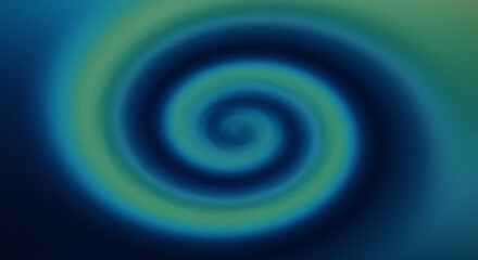 Deep Blue and Green Spiral Gradient Abstract Background