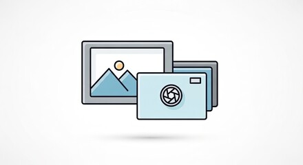 Capturing moments with a camera and displaying them as beautiful framed art, perfect for personal memories or professional portfolios.