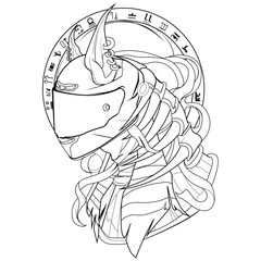 anubis with helmet motorcycle