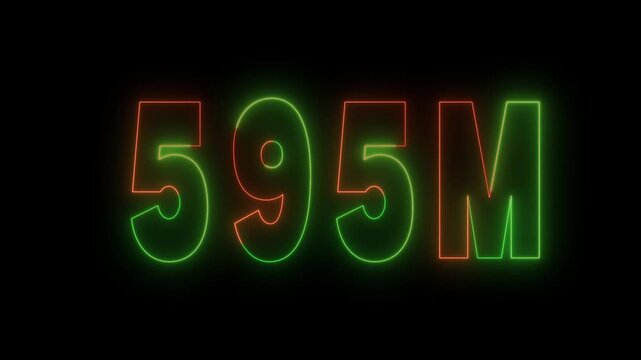 Nembar milion horizontal icon &ndash; 1m number symbol for followers and finance.Million number horizontal vector icon &ndash; 1m sign for social media and business analytics.