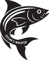 Fish Silhouette Vector | Sea Life Animal Illustration