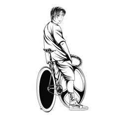 fixie bike character
