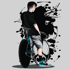 fixie bike character