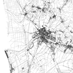 Fototapeta premium 3D illustration of city and urban in Pisa Italy