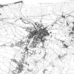 Naklejka premium 3D illustration of city and urban in Pisa Italy