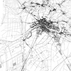 Obraz premium 3D illustration of city and urban in Pisa Italy