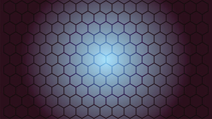 Abstract Honeycomb Pattern Gradient Background Illustration with Dark Tones