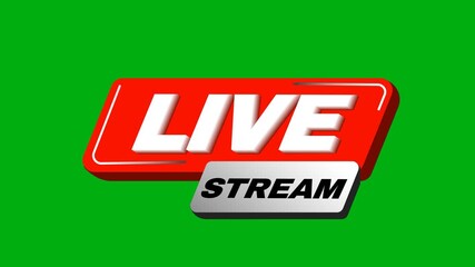 Live Streaming Title Motion Graphic