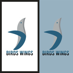 Modern Minimal Bird Logo design
