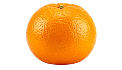 Vibrant orange citrus fruit isolated against a dark background, exhibiting a textured peel and round shape