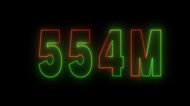 Nembar milion horizontal icon &ndash; 1m number symbol for followers and finance.Million number horizontal vector icon &ndash; 1m sign for social media and business analytics.