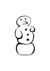 Fototapeta premium Schneemann 