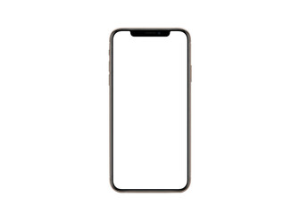 Smartphone isolated on transparent background for mockup