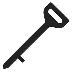 key on white background