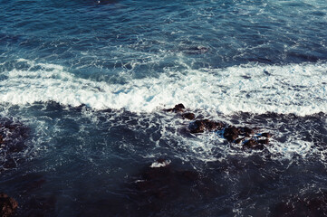 Sea and ocean in taiwan and taitung with rock at sunrise